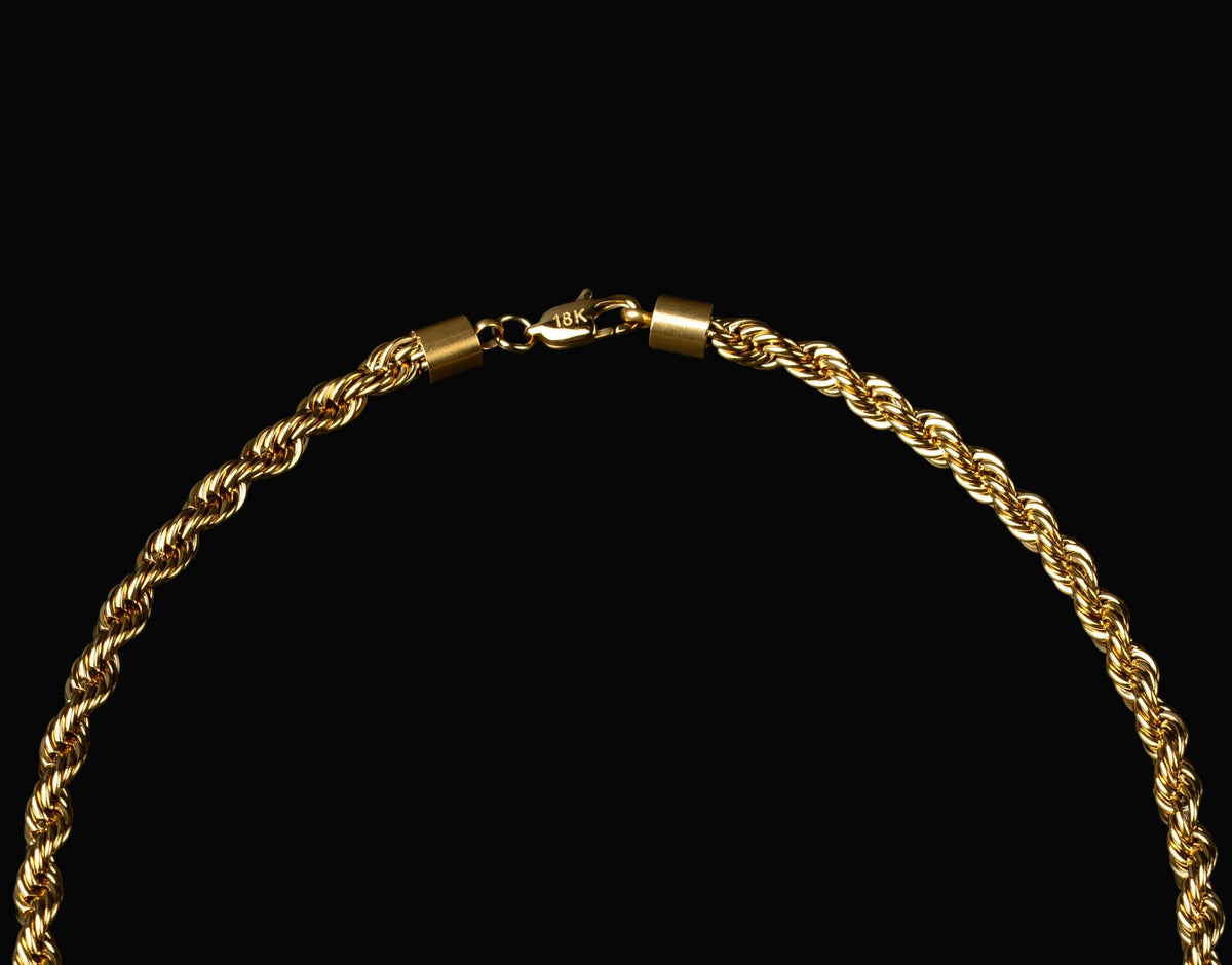 BLCKKRWN Rope chain clasp detail